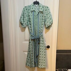 Crown & Ivy shirt dress with sash sz 1X
